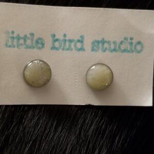 Yellow Marble encased studs