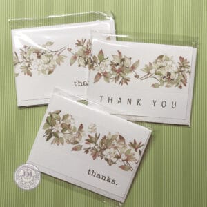 Thank You Note Cards (Set of 4)