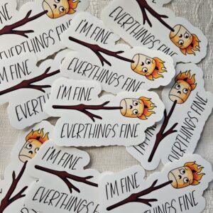 I'm Fine Sticker