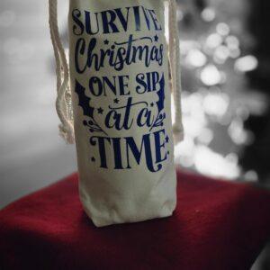 Christmas Wine Bags