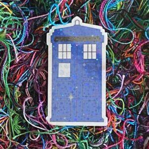 Police Box Vinyl Waterproof Sticker