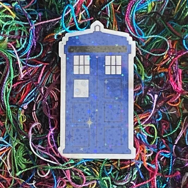 Police Box Vinyl Waterproof Sticker