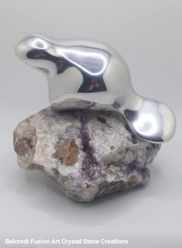 Canadian Beaver On Thunder Bay Amethyst