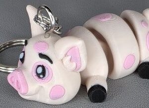 Pig keychain