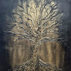 Textured Tree Painting