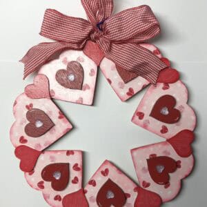Wooden Heart Wreath