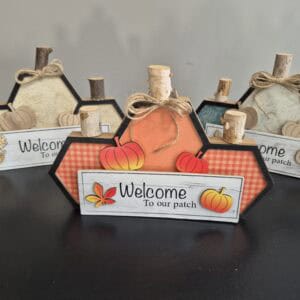 Pumpkin shelf sitter