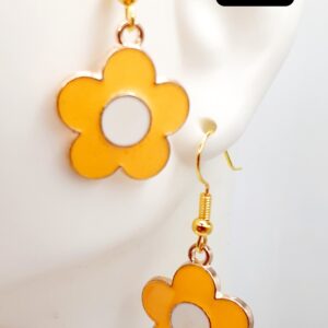 Yellow Flower Earrings
