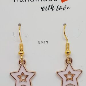 Pink Star Earrings