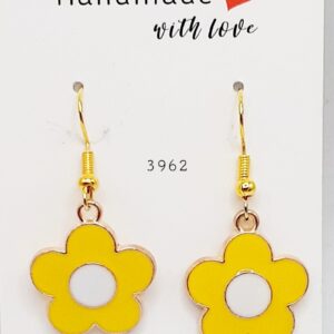 Yellow Flower Earrings