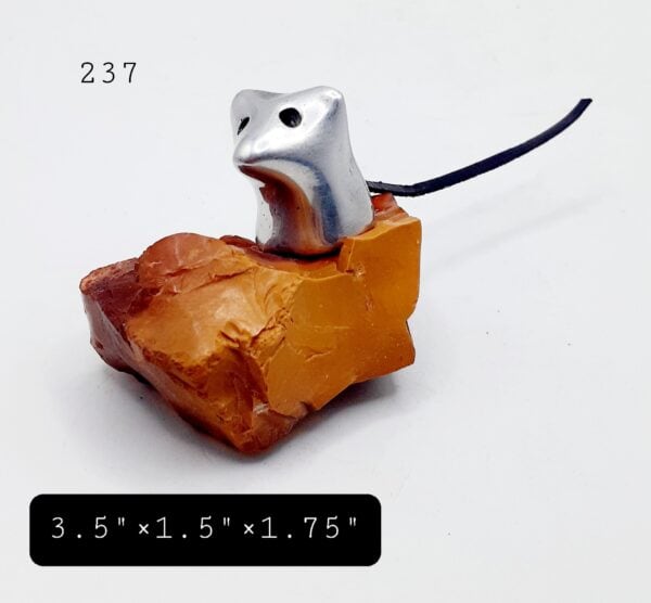 Mouse On Mookaite Jasper Stone