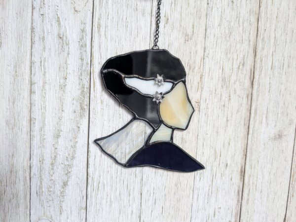 Bride of the Monster Profile Stained Glass Suncatcher