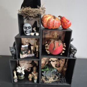 Halloween Curio Cabinet