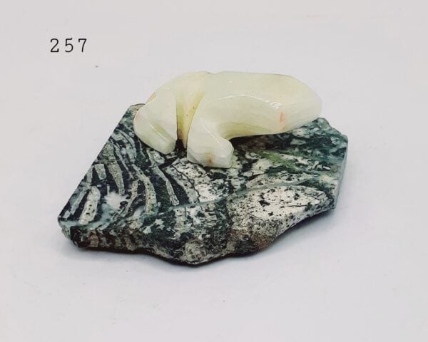 Frog (Onyx Stone) On Tree Agate Stone