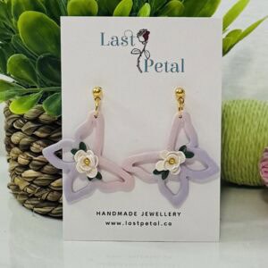 Ombre butterfly dangles