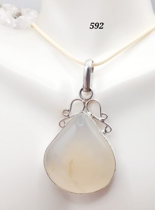Lemon Quartz Crystal Sterling Silver Setting Pendant Necklace