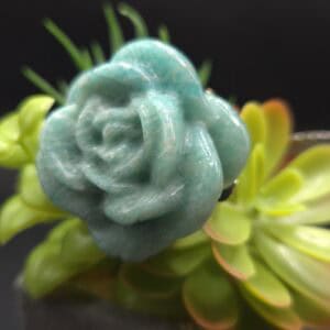 LARGE AMAZONITE ROSE
