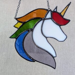 Stained Glass Unicorn