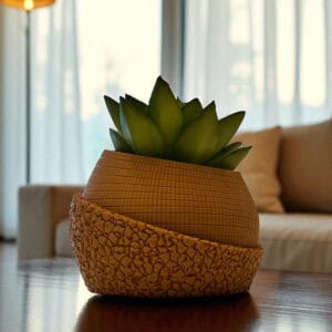 Modern 3D Printed Succulent Planter
