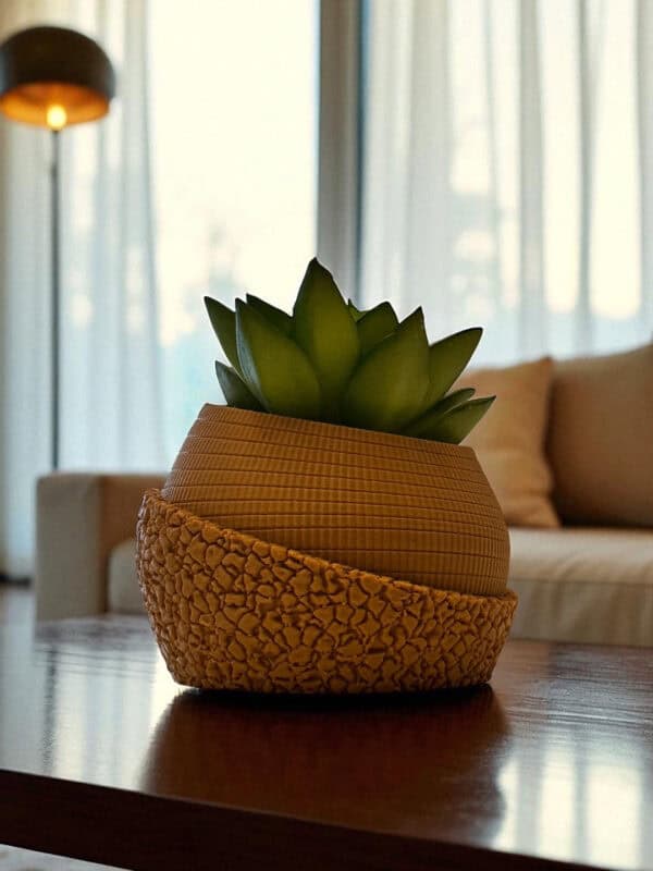 Modern 3D Printed Succulent Planter