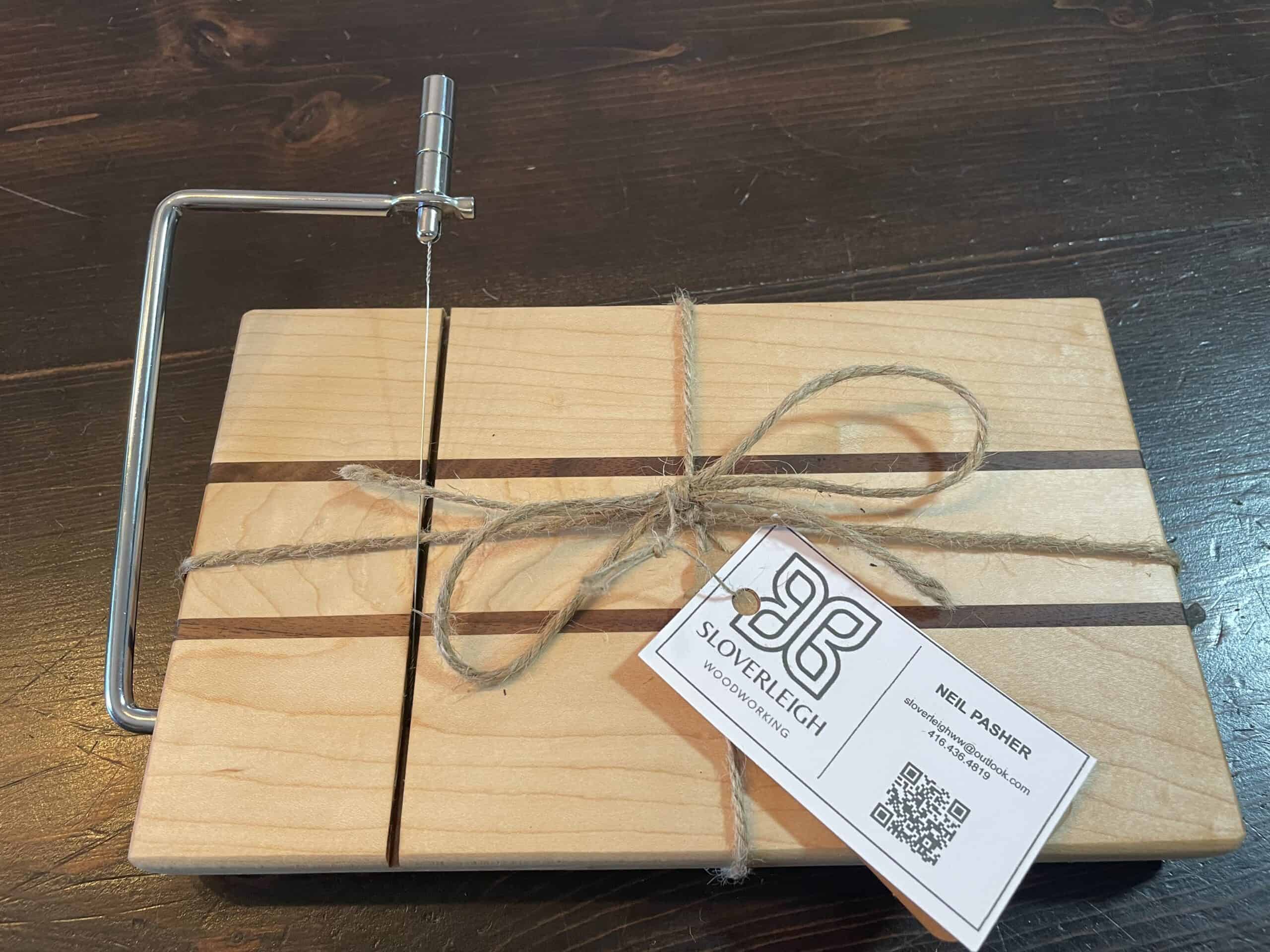 Hardwood Cheese Cutting Board Maple/Walnut