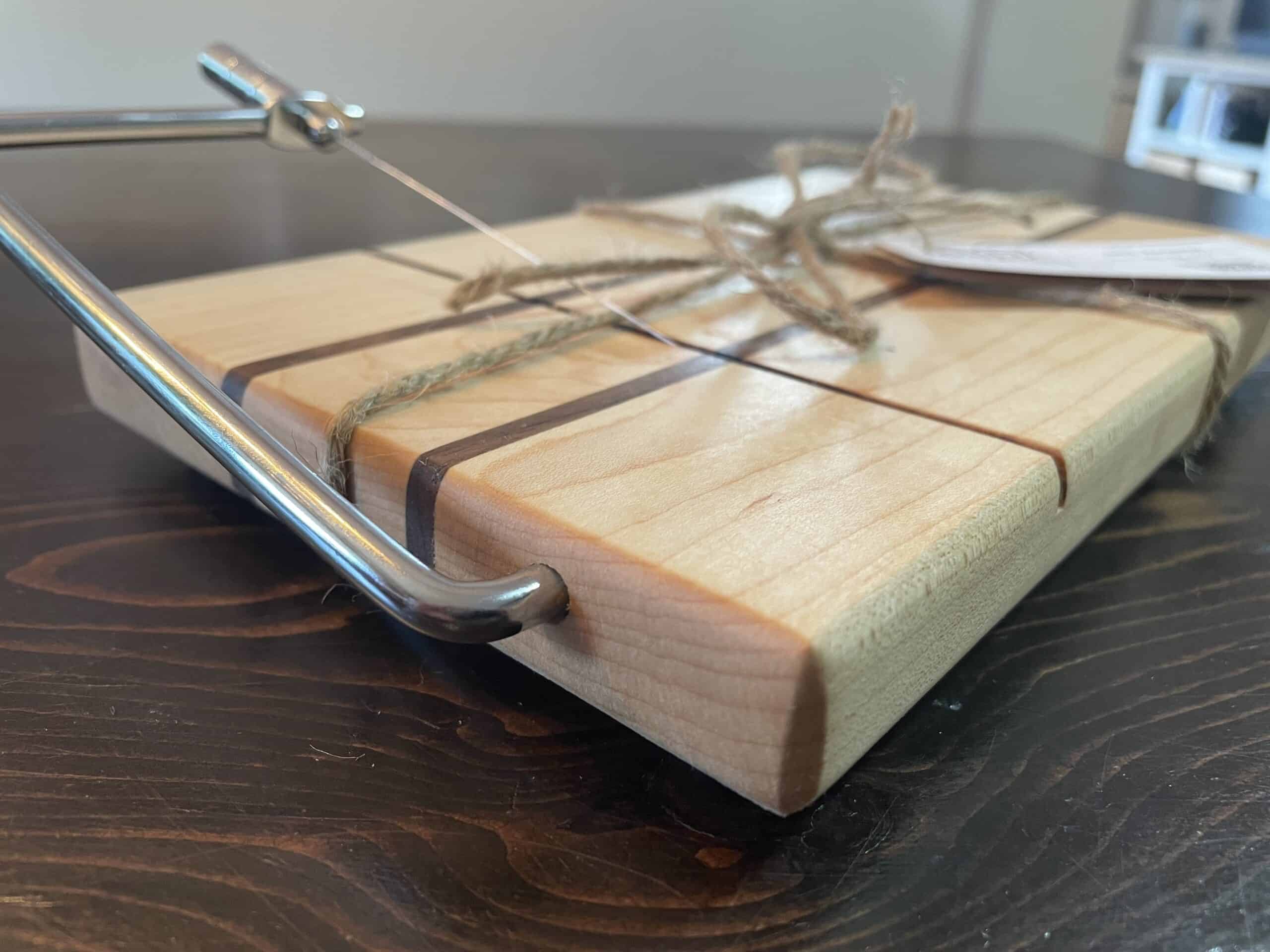 Hardwood Cheese Cutting Board Maple/Walnut - Image 2