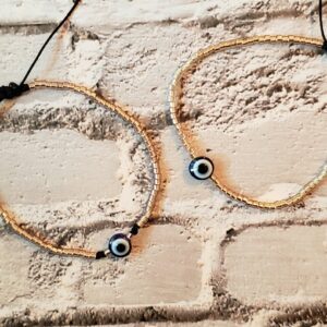Evil eye string bracelet