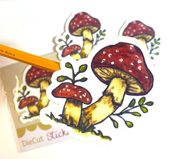 Mushroom Sticker - Image 2