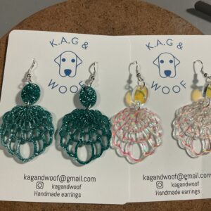 Curtain dangle earrings