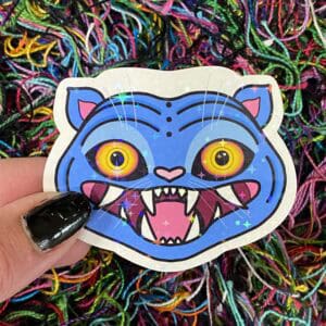 Silly Tiger Pop Culture Vinyl Waterproof Sticker