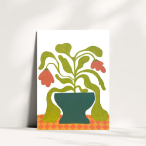Mid Century Modern Original Art Print