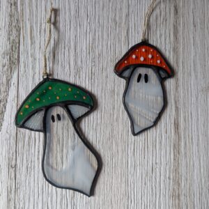 Stained Glass Mushroom Ghost