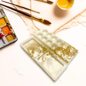 Set of 2 Resin Paint Palette Handcrafted Resin Palette Gift Idea For Creative Home Decor or Functional for Artist Painter Resin Art