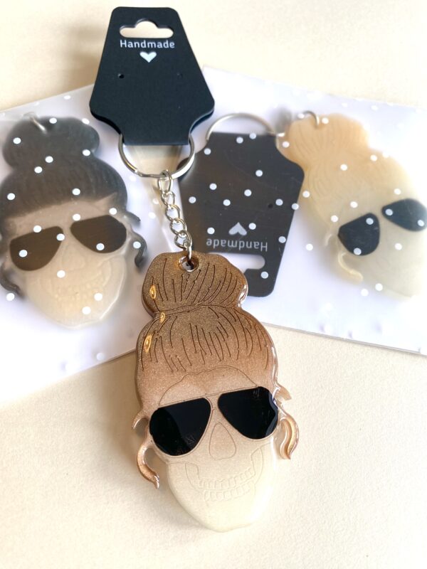 Resin Skull Keychain - Image 3