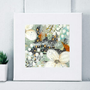Original Abstract Painting on Canvas Framed