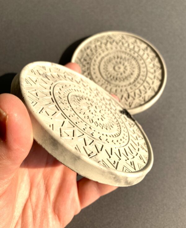 Concrete Mandala Coaster Set - Image 2