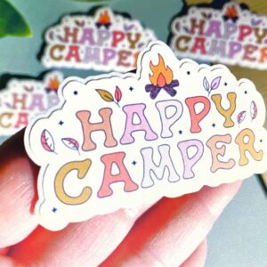 Happy Camper Sticker