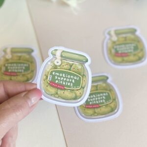 Emotional Support Pickle Sticker