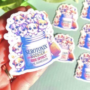 Dog Serotonin Booster Sticker