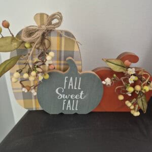 Pumpkin shelf sitter