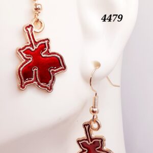Red Leaf Earrings