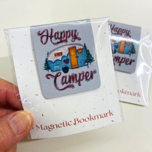 Happy Camper Magnetic Bookmark