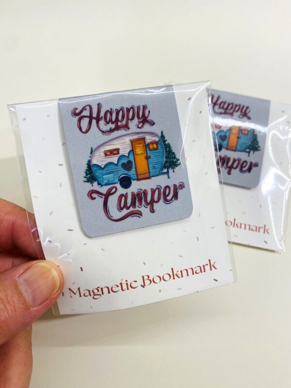 Happy Camper Magnetic Bookmark