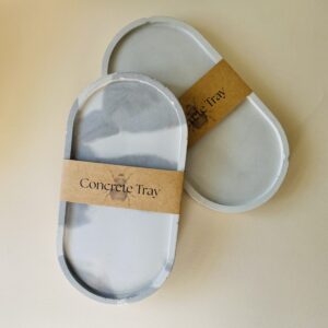Small concrete trinket tray, coffee table decor, home decor accent
