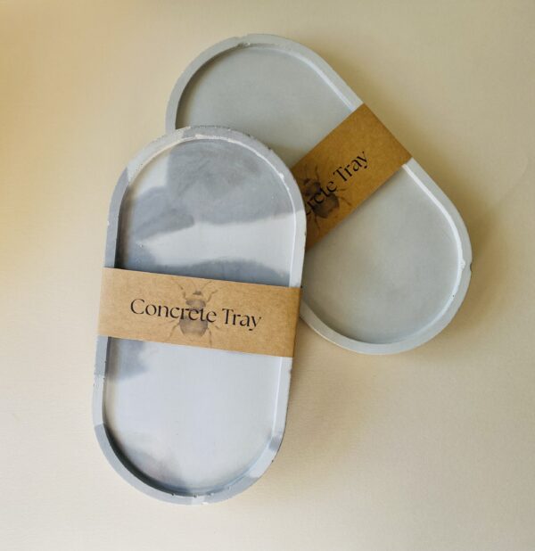 Small concrete trinket tray, coffee table decor, home decor accent