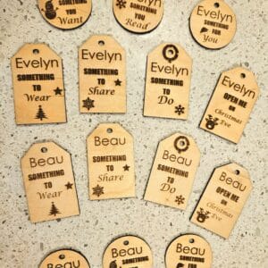 Christmas something tag set