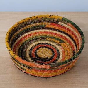 Medium Fabric Wrapped Rope Bowl