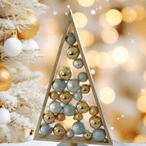 11 Inches Wood Christmas Trees