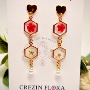 Magical red darla earrings