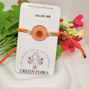 Orange conyza bracelet